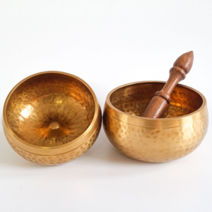 Singing bowl made from brass and hammered by hand